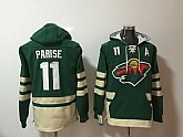 Minnesota Wild #11 Zach Parise Green All Stitched Hooded Sweatshirt,baseball caps,new era cap wholesale,wholesale hats